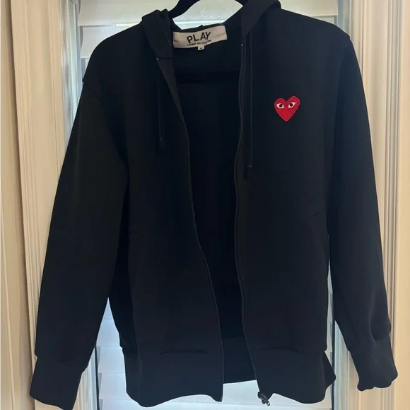 Comme De Garçons PLAY Hoodie Zip Up - Picture 1 of 6
